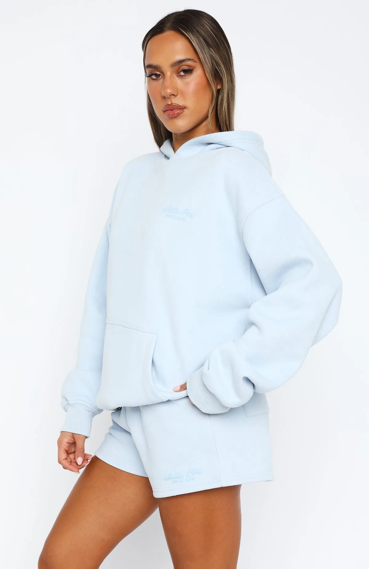 Leisure Edition Oversized Hoodie Baby Blue All Day Wear