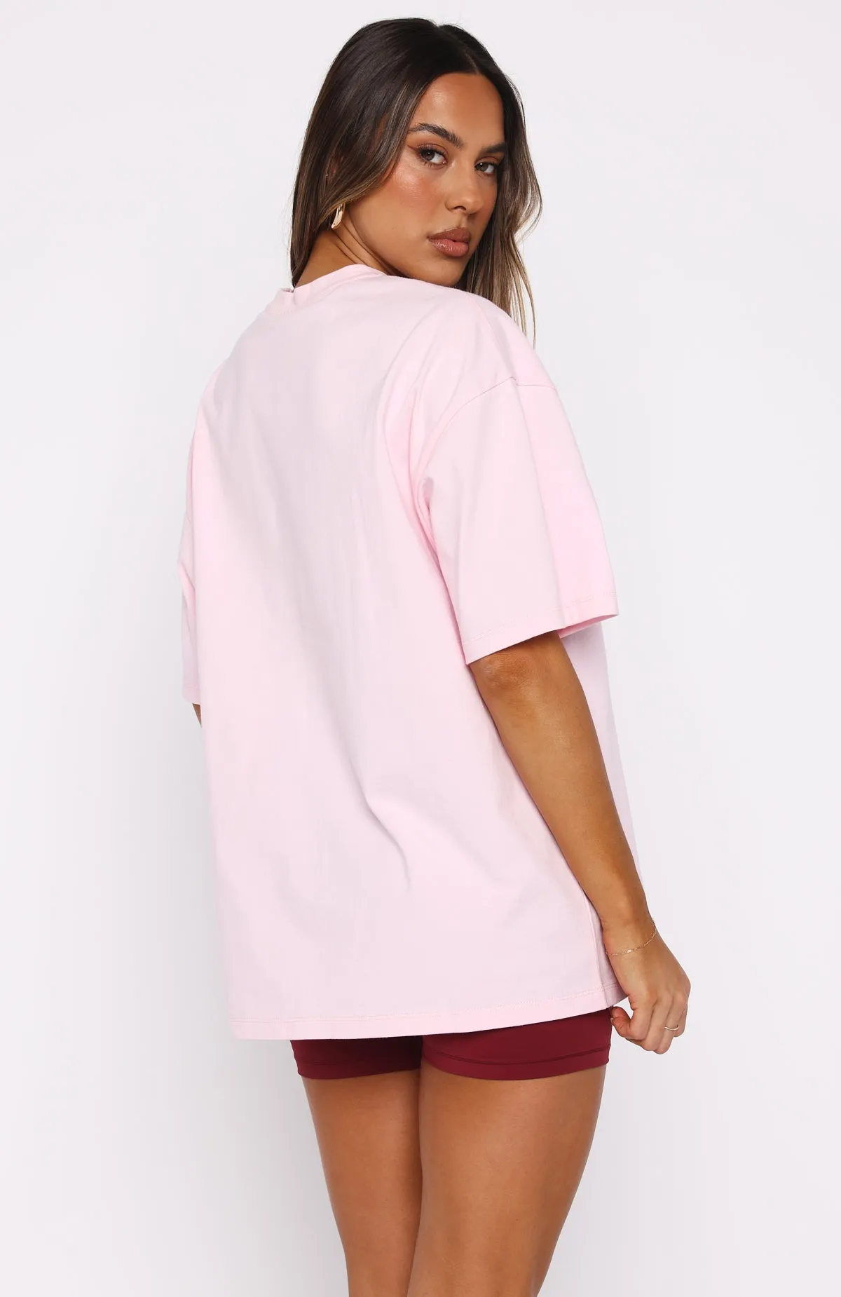 Outer Comfort OdorResistant Love You Regardless Oversized Tee Pink