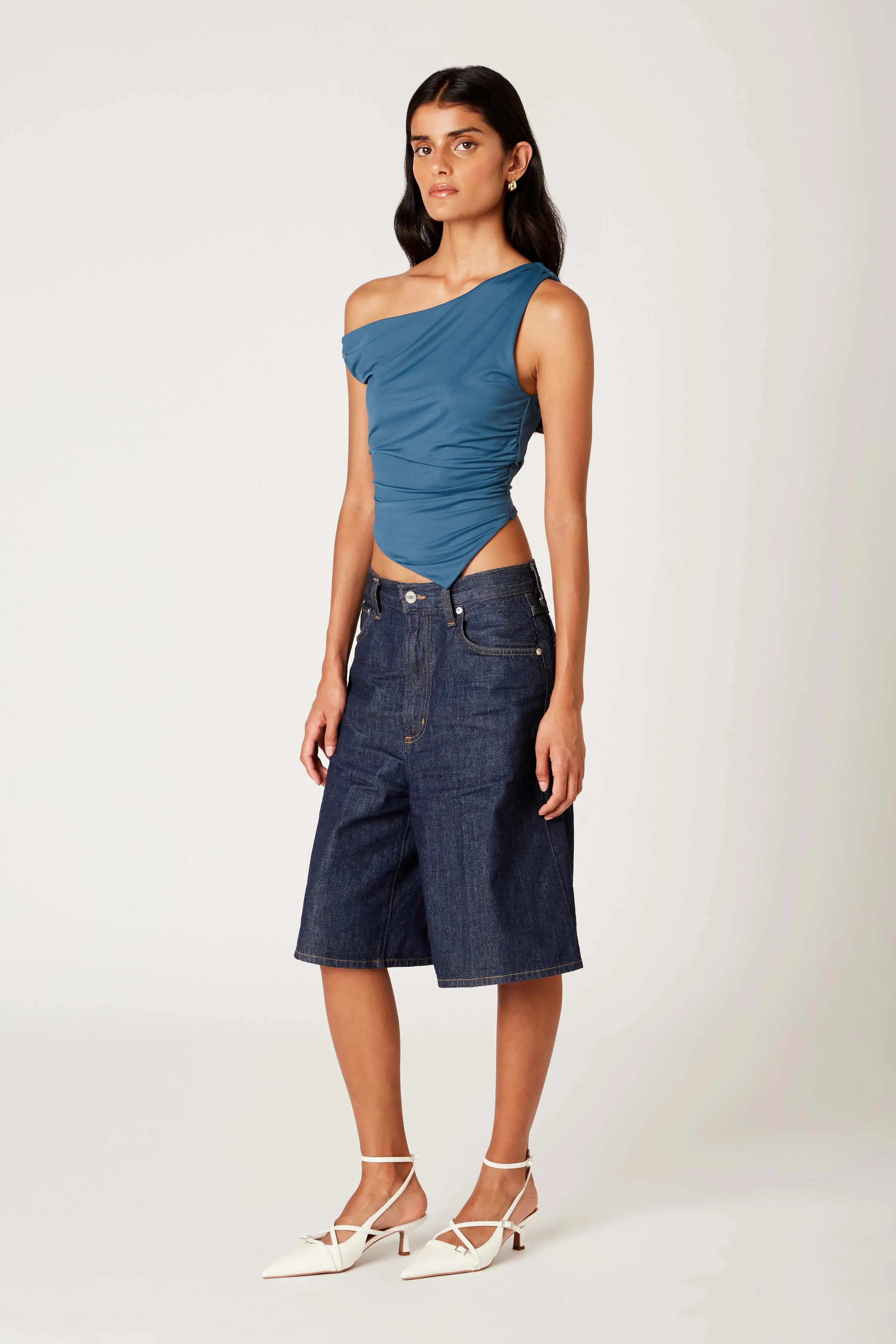 SnagResistant Fabric DoubleLayered Neckline Jack Top