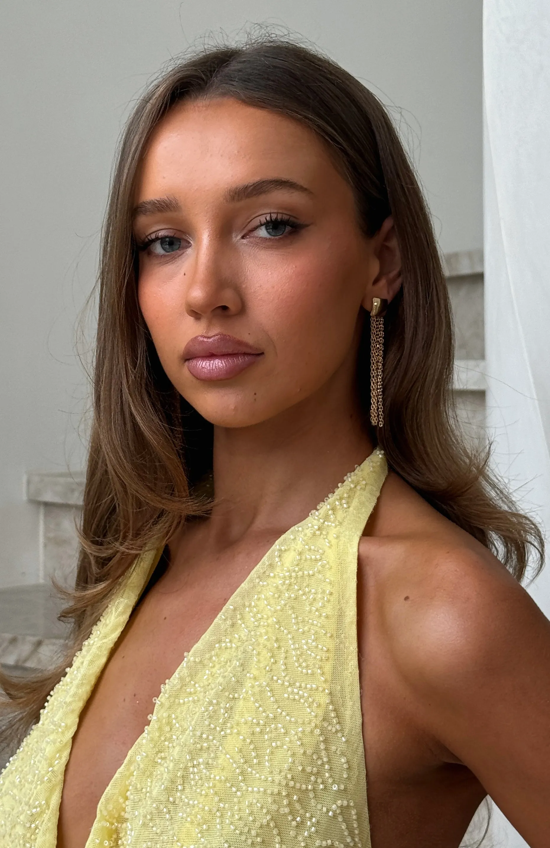 Frankie Earrings Gold UV protection layer