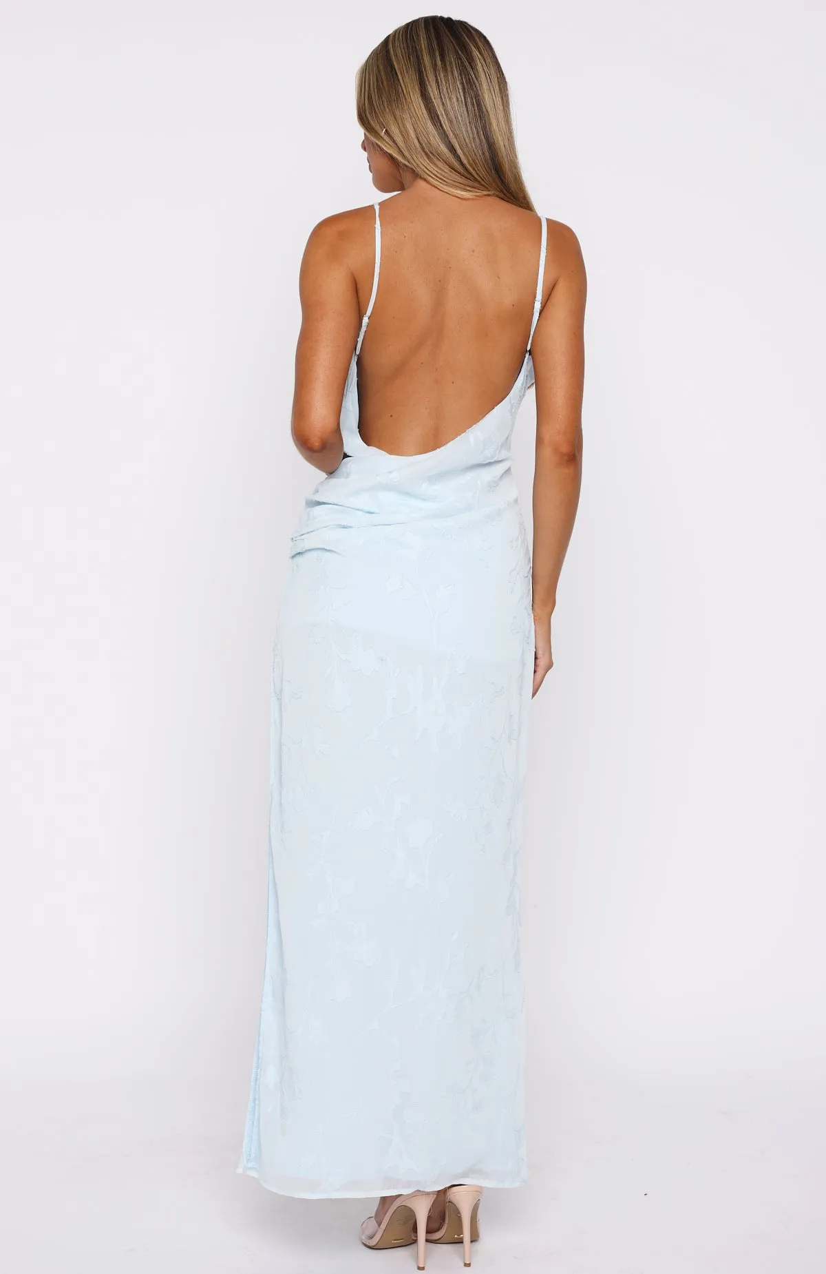LayeredDurability Soft But Sharp Maxi Dress Sky Blue