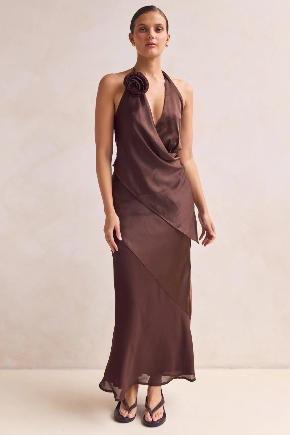 Casual Jacket SeamFree Knitting Adalyn Top (Chocolate)