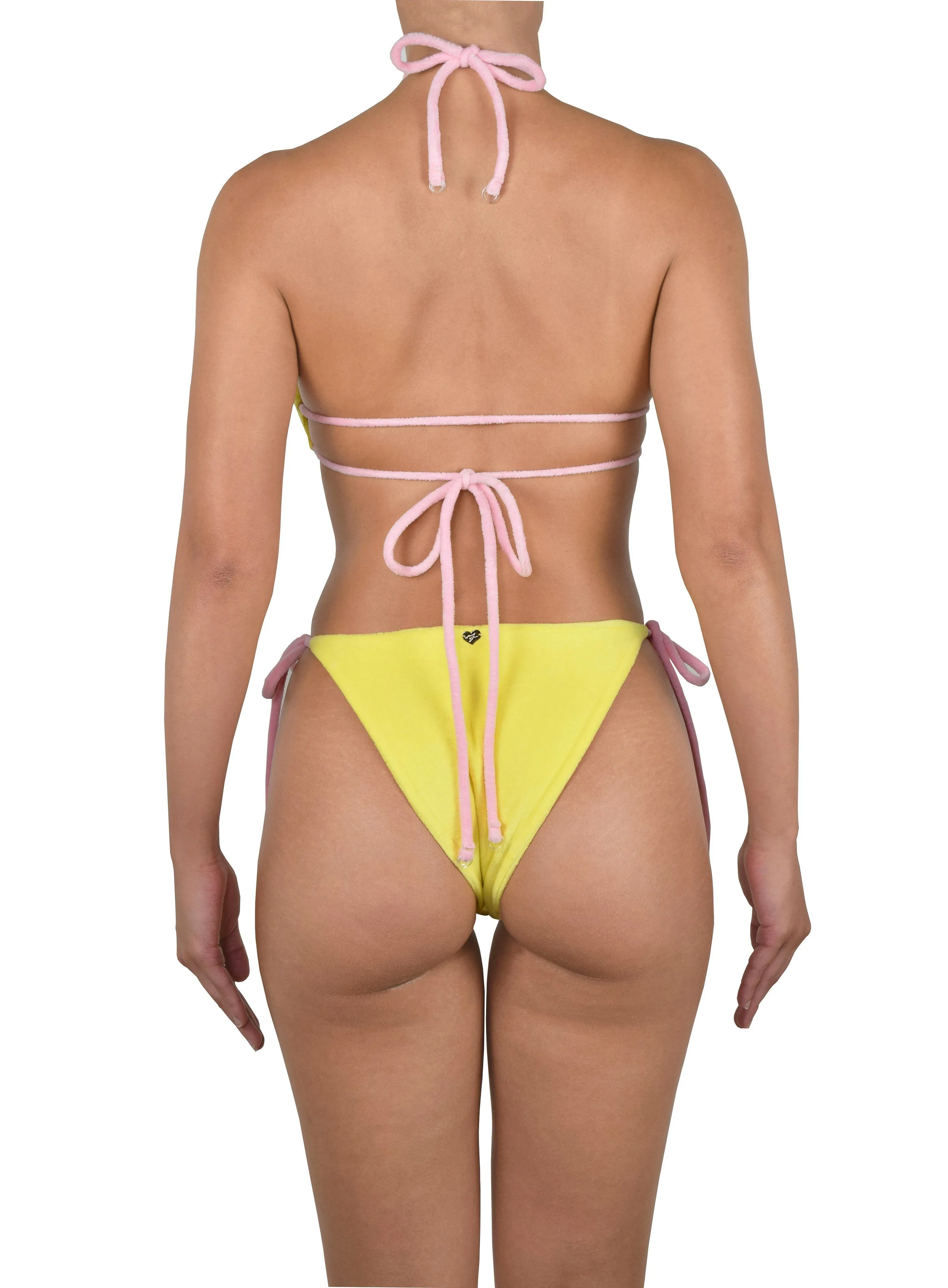 Soft Warm Layers MARTINI TERRY BIKINI TOP | LEMON