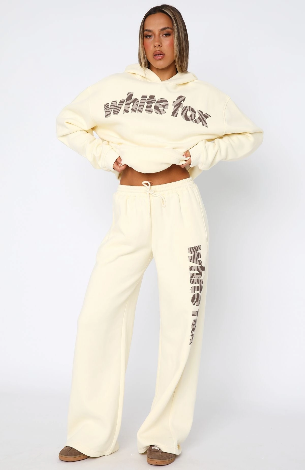 From The Archives Maya Wide Leg Sweatpant Lemon Flexible Seam Structure