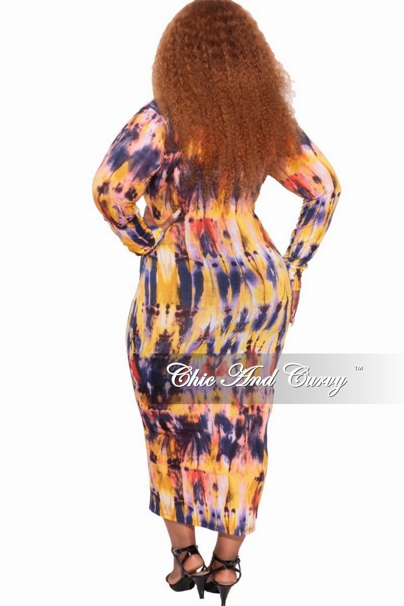 Final Sale Plus Size BodyCon in Multi-Color Print UltraSoftLining