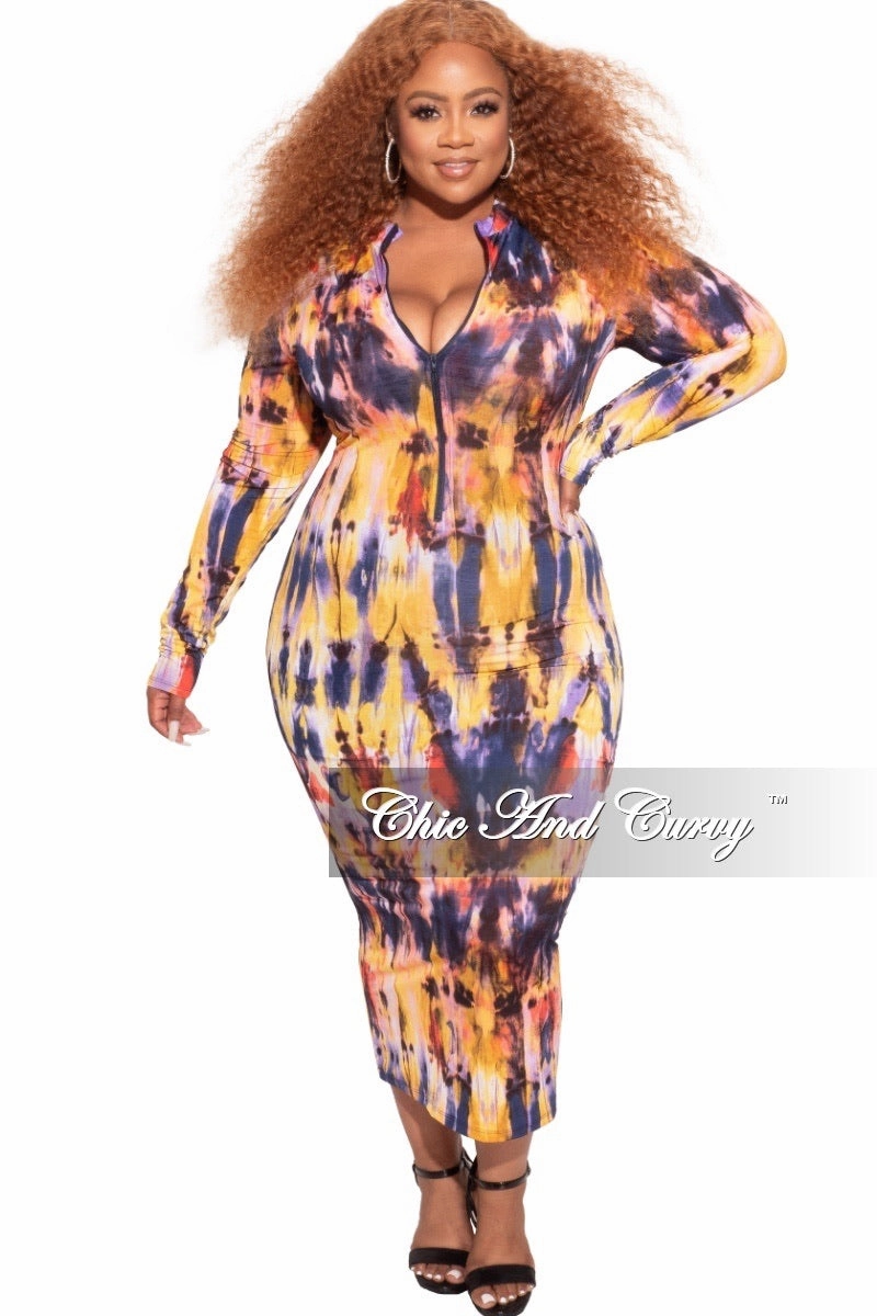 Final Sale Plus Size BodyCon in Multi-Color Print NoiseReducingFabric Tapered Leg Design