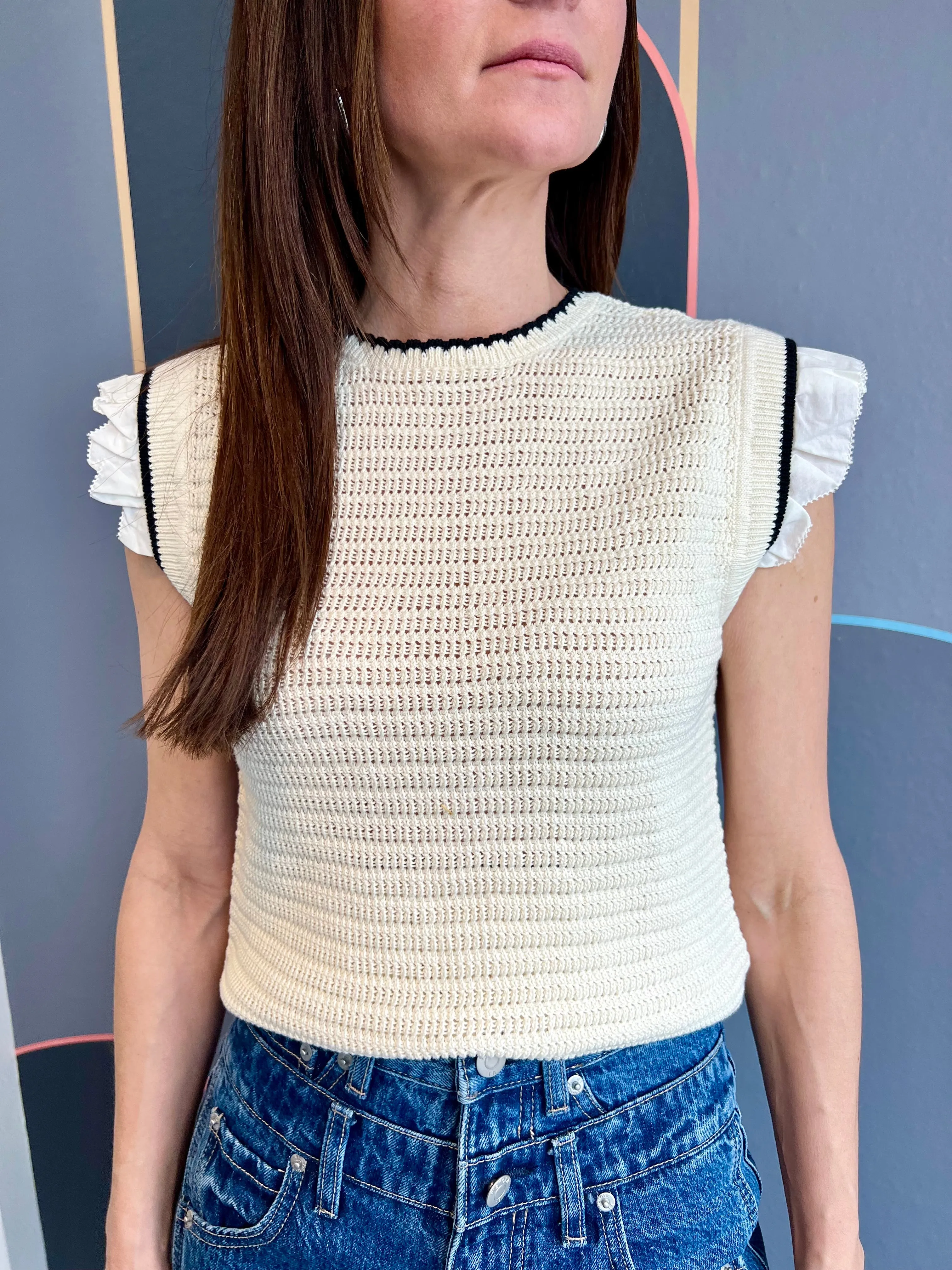 Mali Sweater Top Quick Fit Flexible Seam Structure