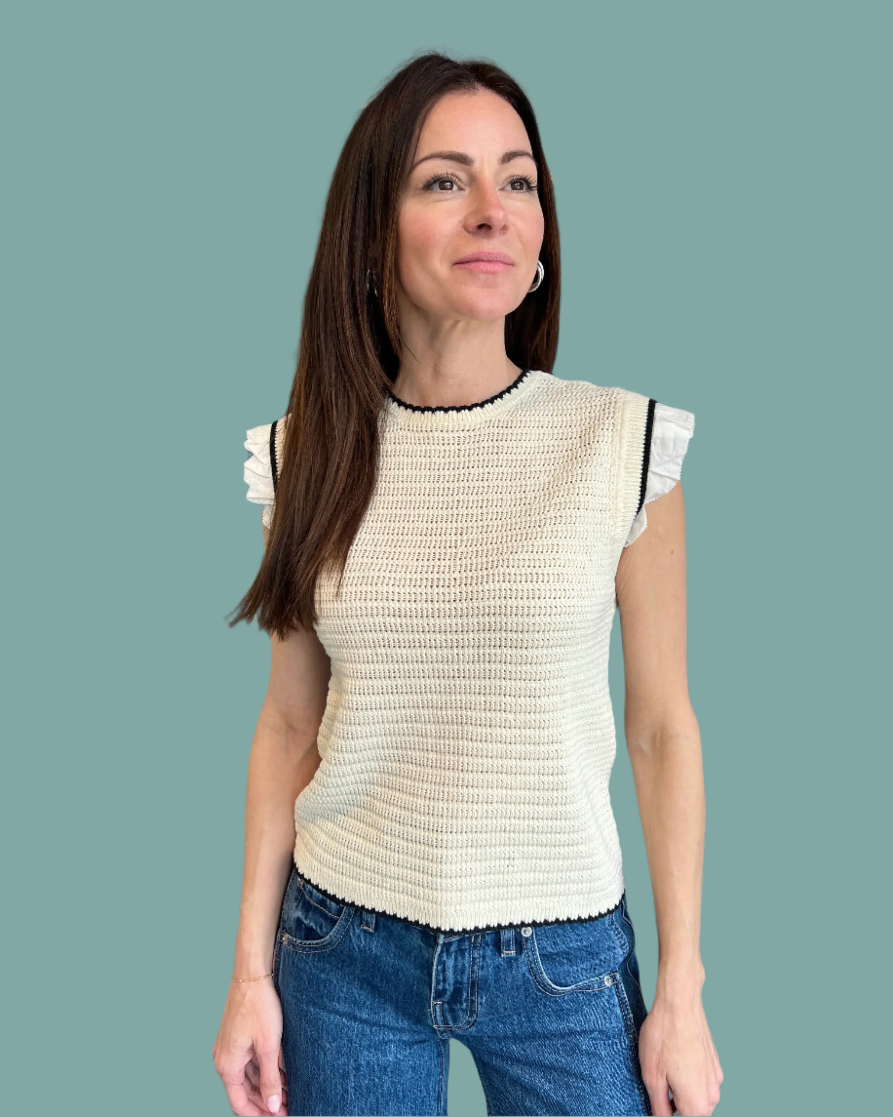 Neutral Tone Colorfast Guide Mali Sweater Top
