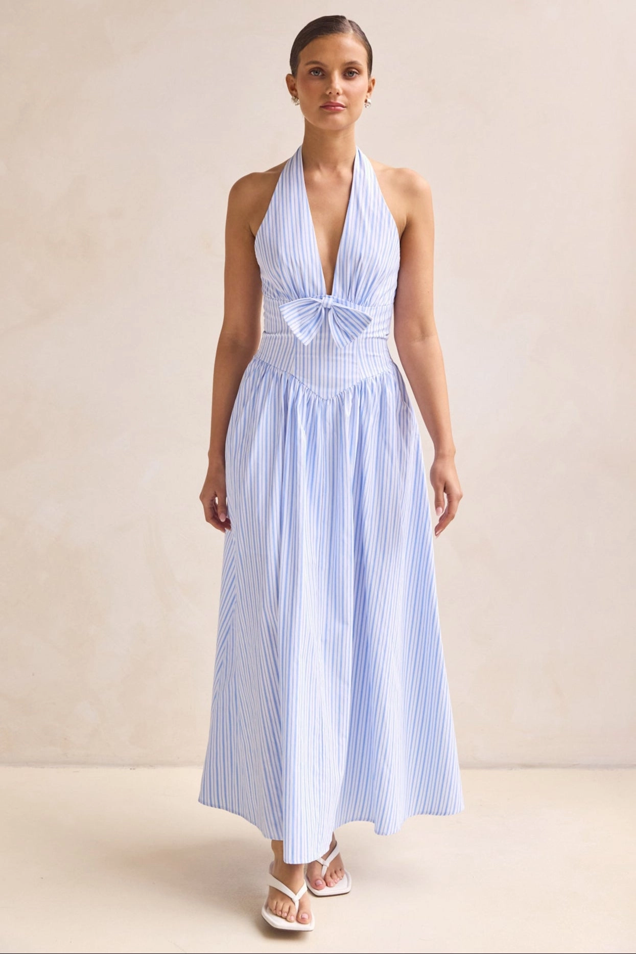 Solenne Maxi Dress (Blue) Casual and Comfy Comfortable Style