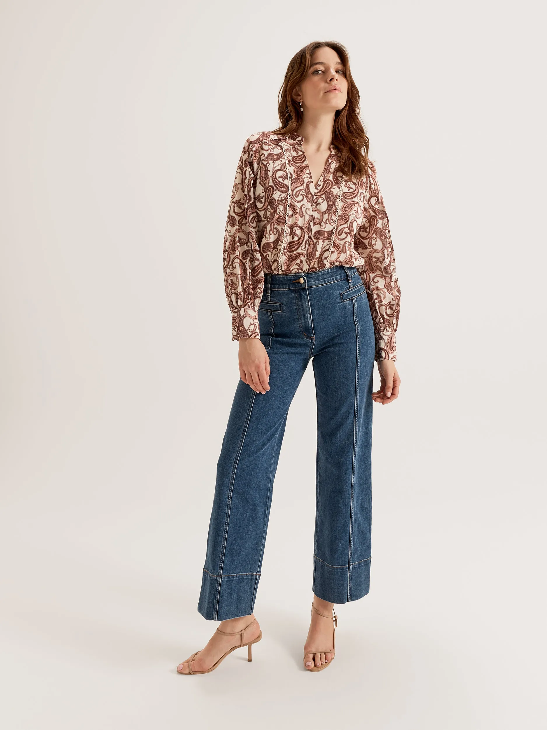 Sorrento Paisley Blouse MoistureWickingTechnology