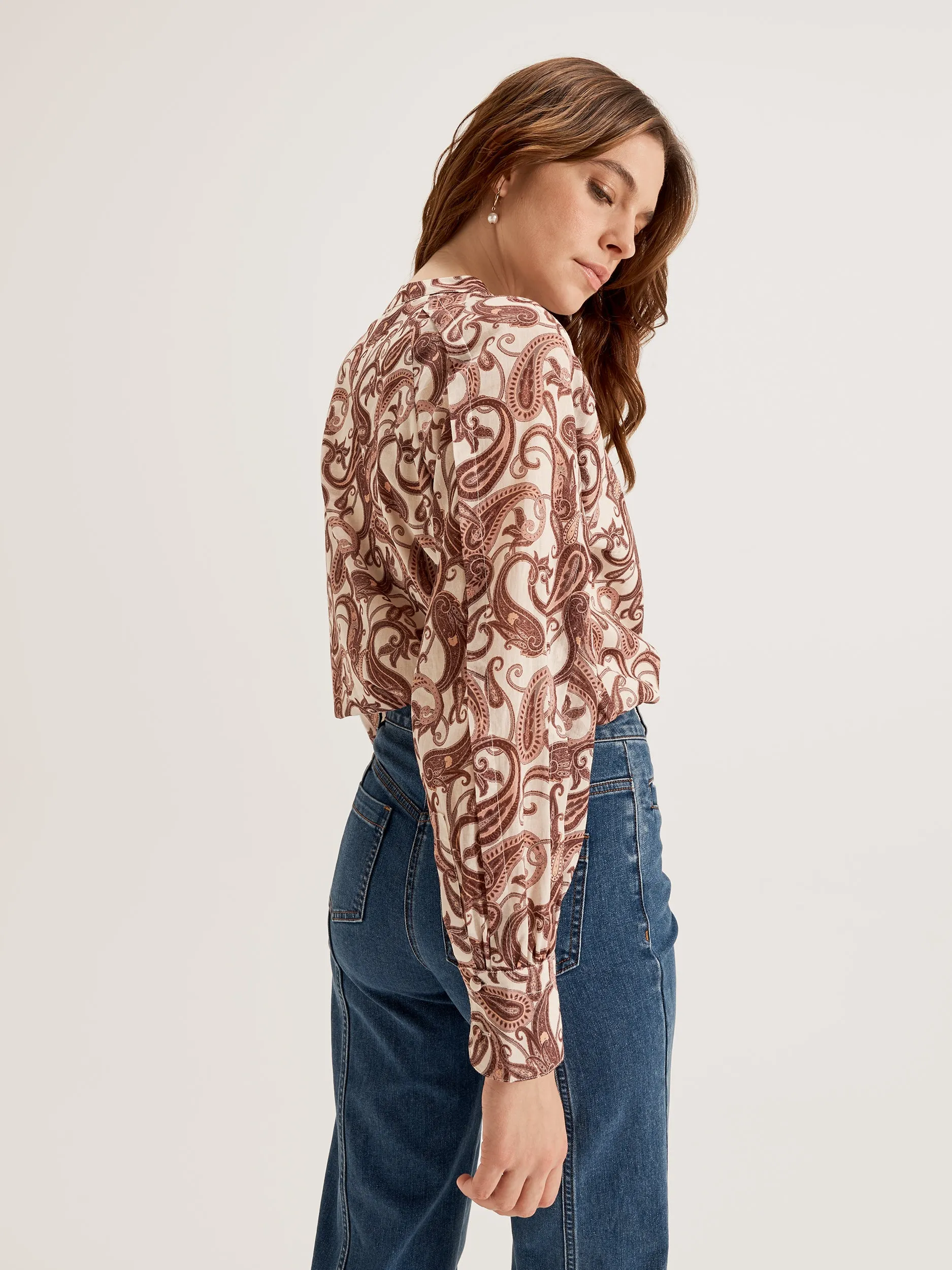Sorrento Paisley Blouse Quick Dry Material