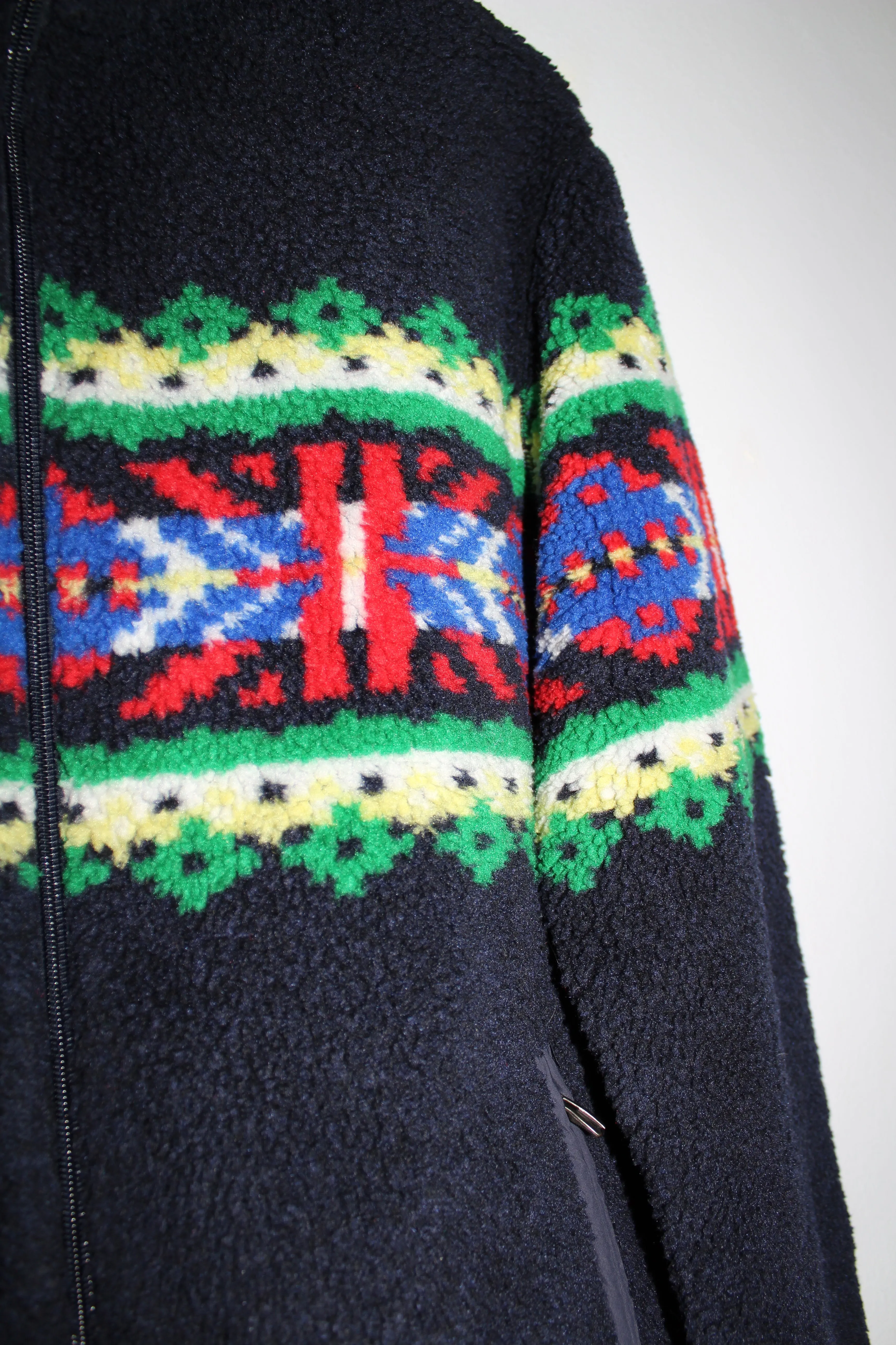Southwestern Navajo Full ZIp Fleece Jacket