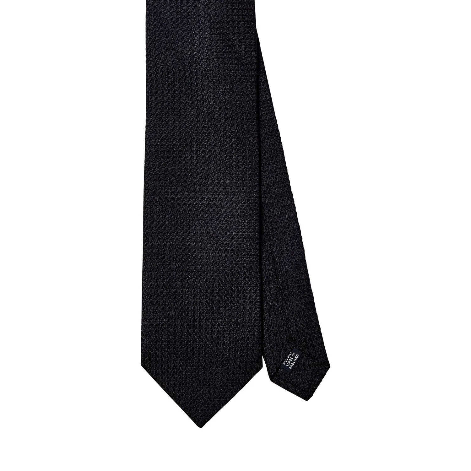 Sovereign Grade Black Grenadine Grossa Tie