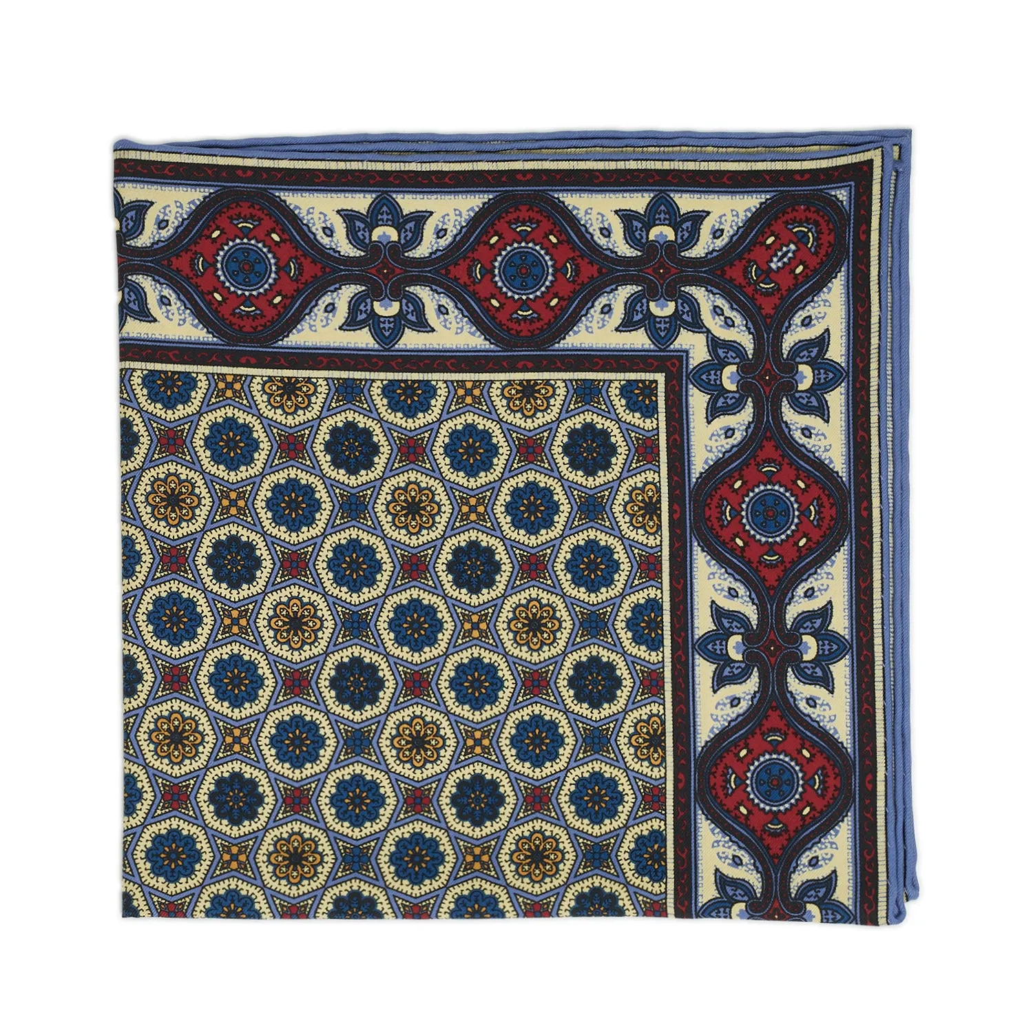 Sovereign Grade Yellow Floral Ancient Madder Pocket Square