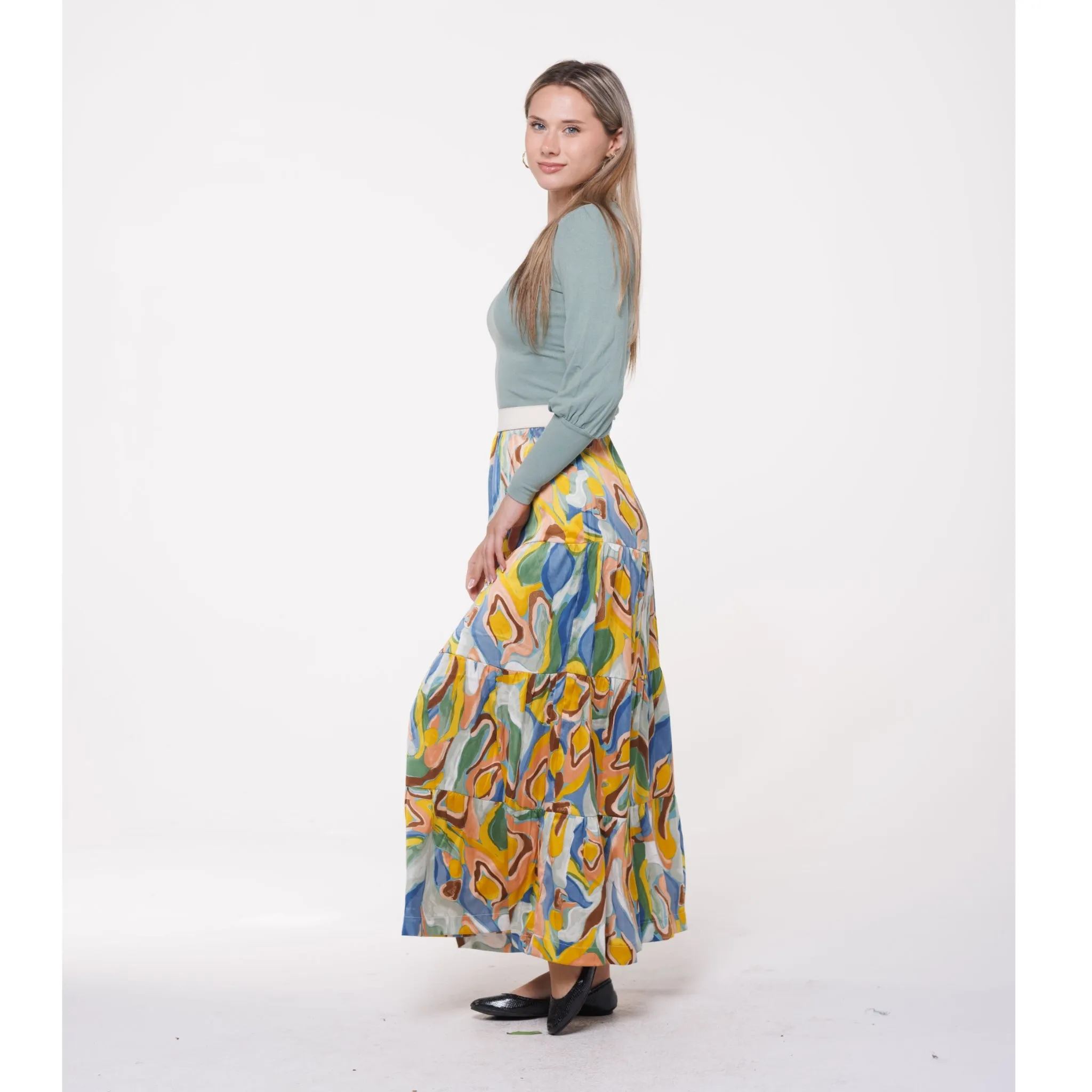 Splash Maxi Skirt by Ivee