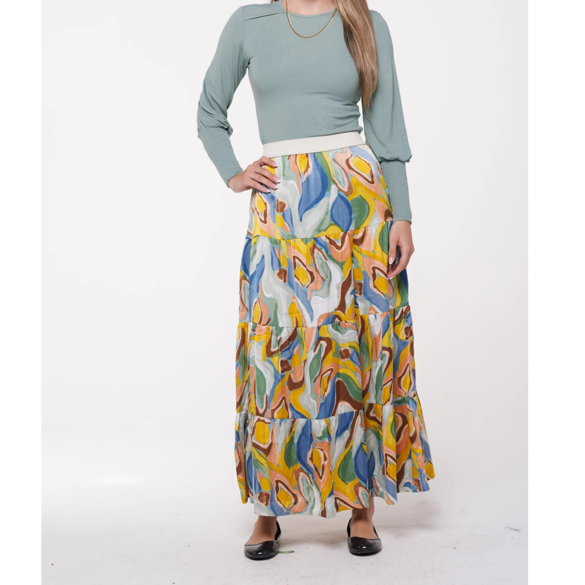 Splash Maxi Skirt by Ivee