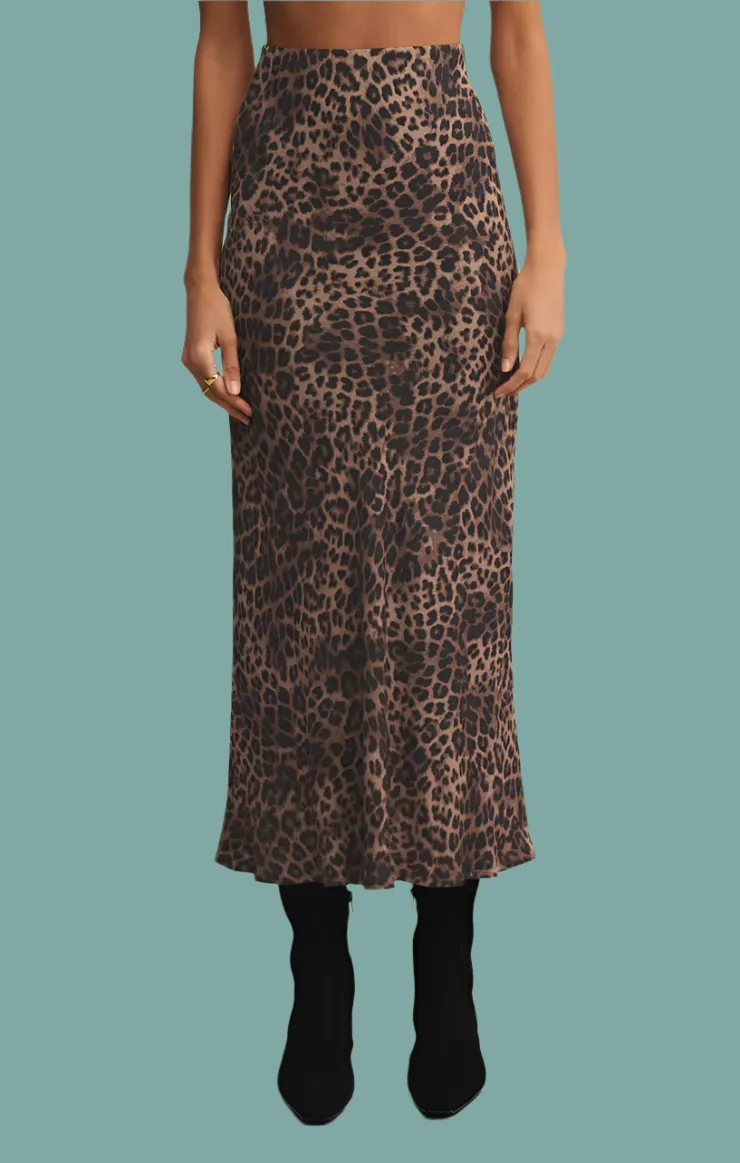 Izabel Leopard Skirt Relaxed Vibes