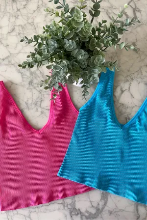 Square neck seamless tank top