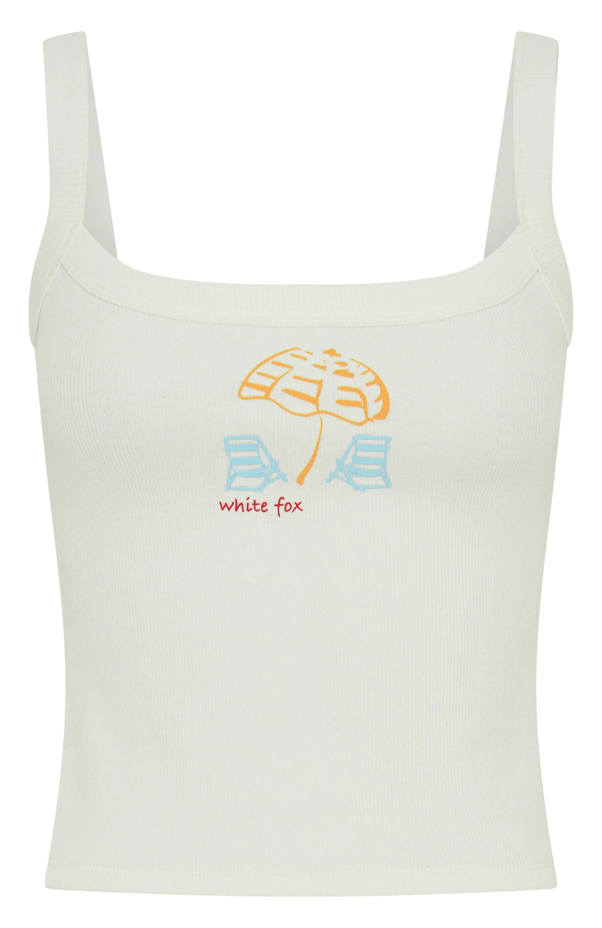 Life's A Beach Tank Top White NonScratchyLining