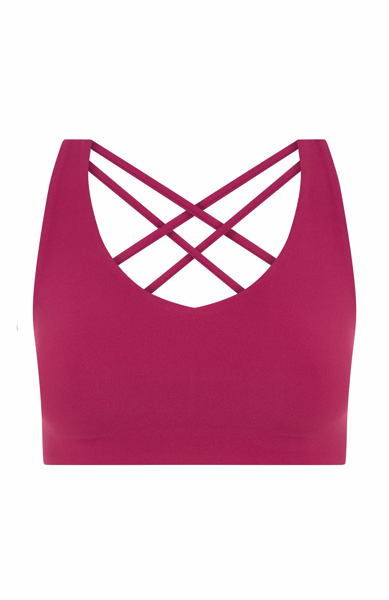 Silicone Print Detail Sporty Sweatshirt Stamina High Support Sports Bra Berry