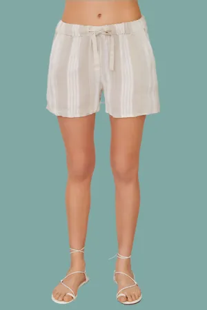 embroidery details Stassi Stripe Short