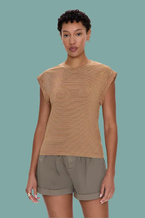 Olivia Twisted Sleeve Marina Reinforced Shoulder Seams