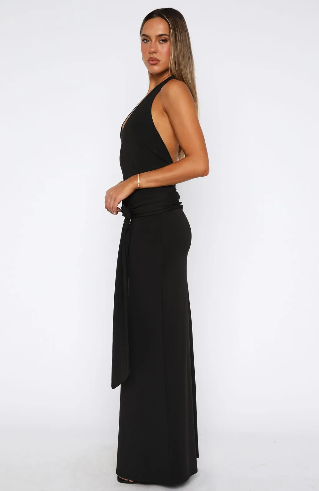 Bamboo Derived Material This Voice Maxi Dress Black