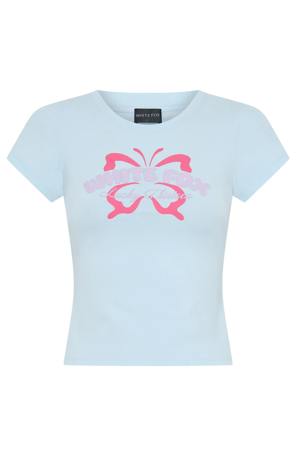 Urban Warmth Lucky Thirteen Audrina Baby Tee Blue