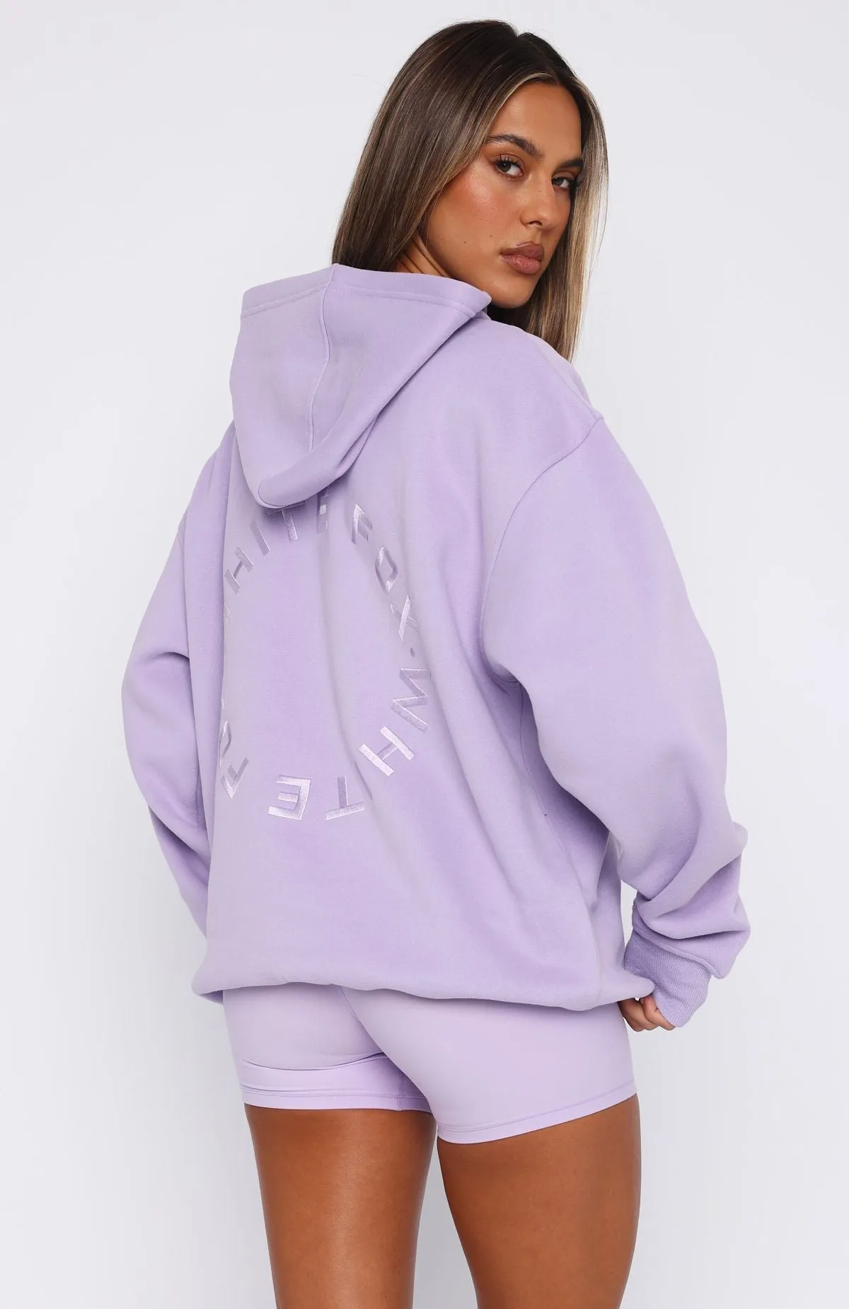 Morning Chill Stay Lifted Oversized Hoodie Lavender