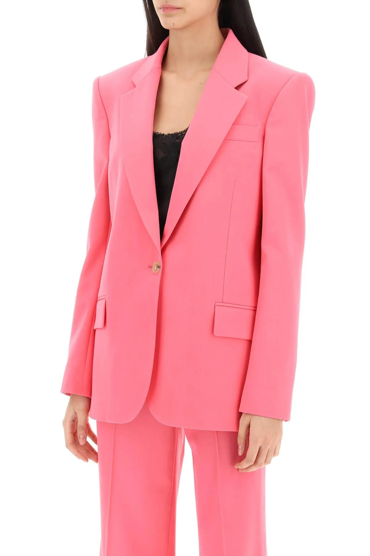 Stella mccartney blazer in responsible wool 650095 3CU704 WATERMELON
