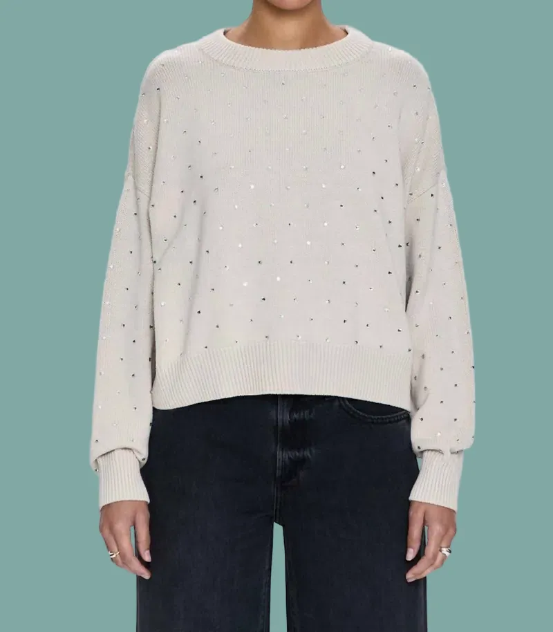 Steph Crewneck Sweater Soft touch finish