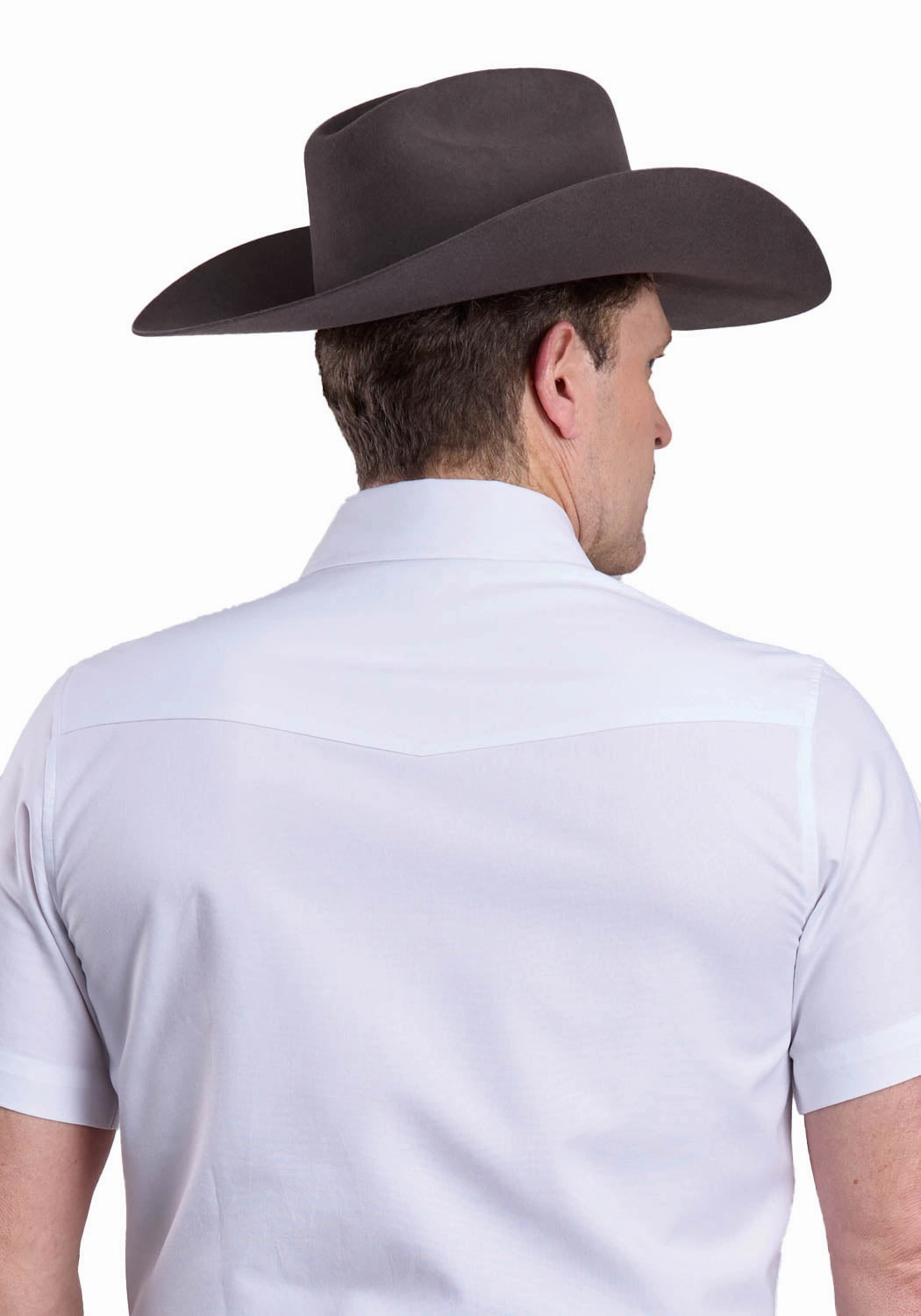 Chic Comfort Stetson Mens 2768 Soft Oxford Optic White 100% Cotton S/S Shirt