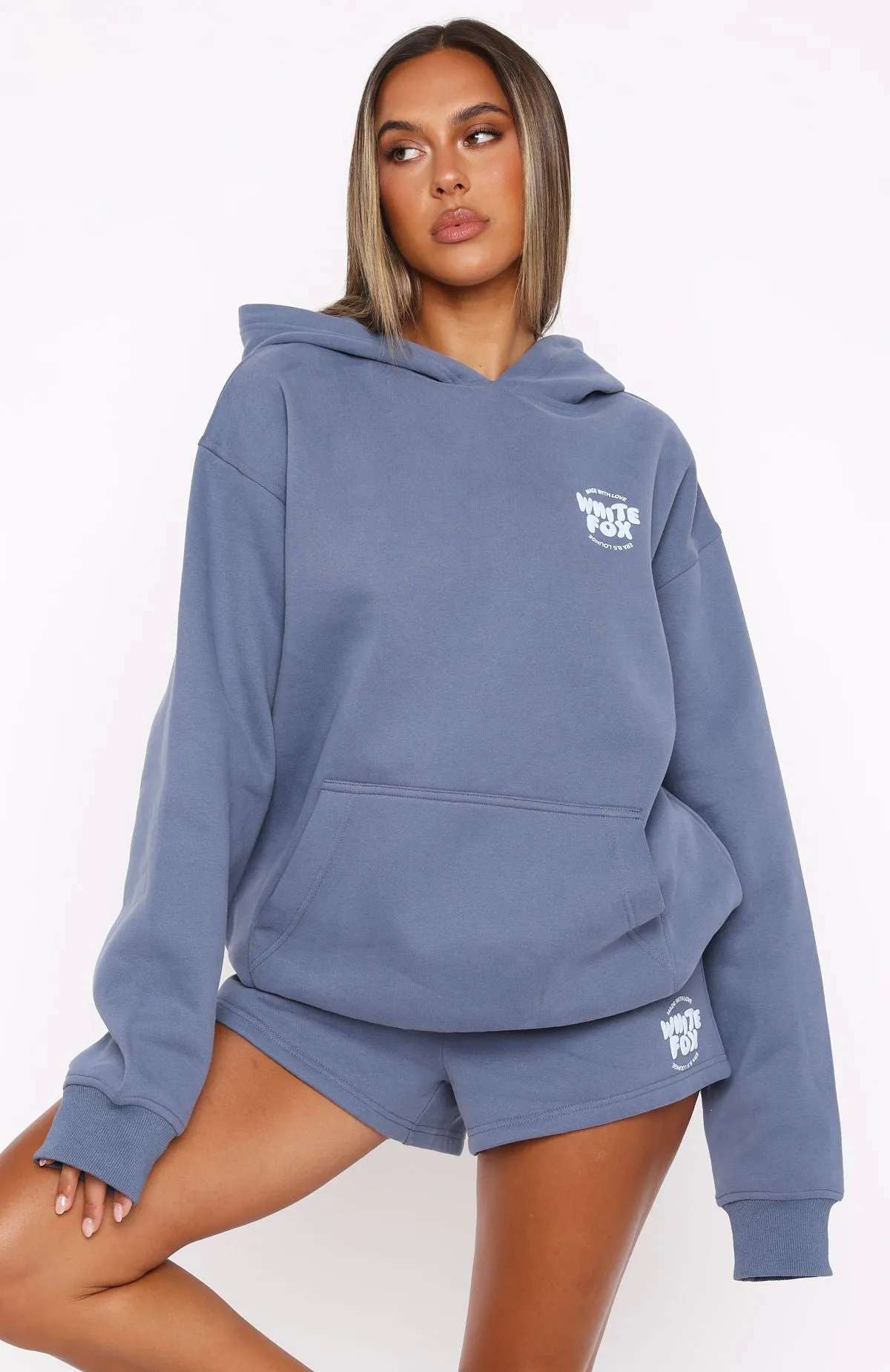 No Fuss Everyday Use With Love For You Oversized Hoodie Ocean