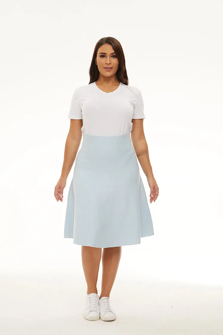 MM PURPLE LABEL - YR RND SKY BLUE (PLUS SIZE) Plus size option