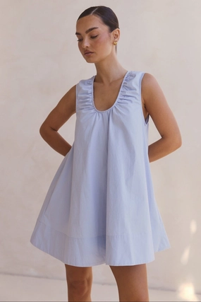 Winter Layering Raelle Mini Dress (Blue)