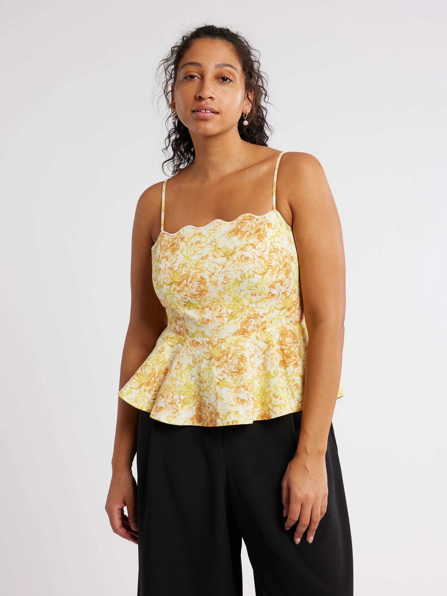 Sunflower Bloom Top Buttery Soft Handfeel