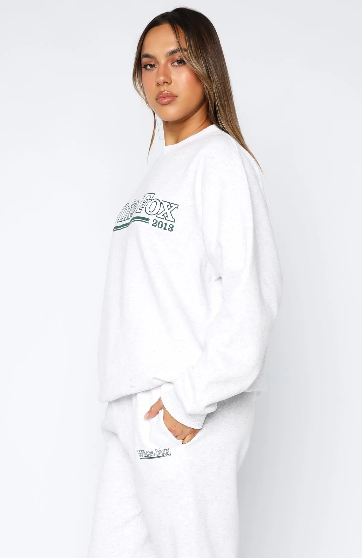Daily Piece Fresh Style No Hesitation Oversized Sweater Grey Marle