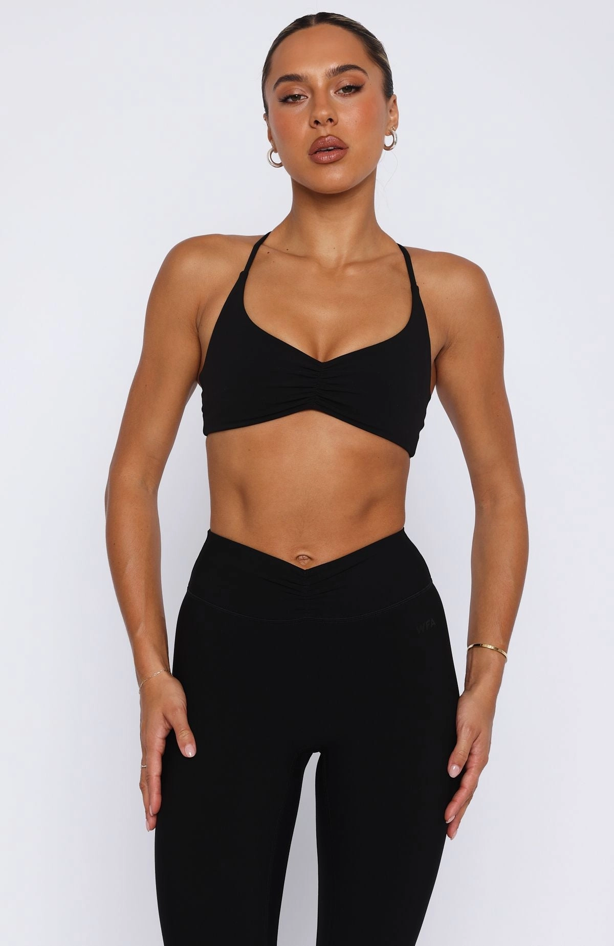 Fusion Sports Bra Black Comfortable Wear HypoallergenicMaterial