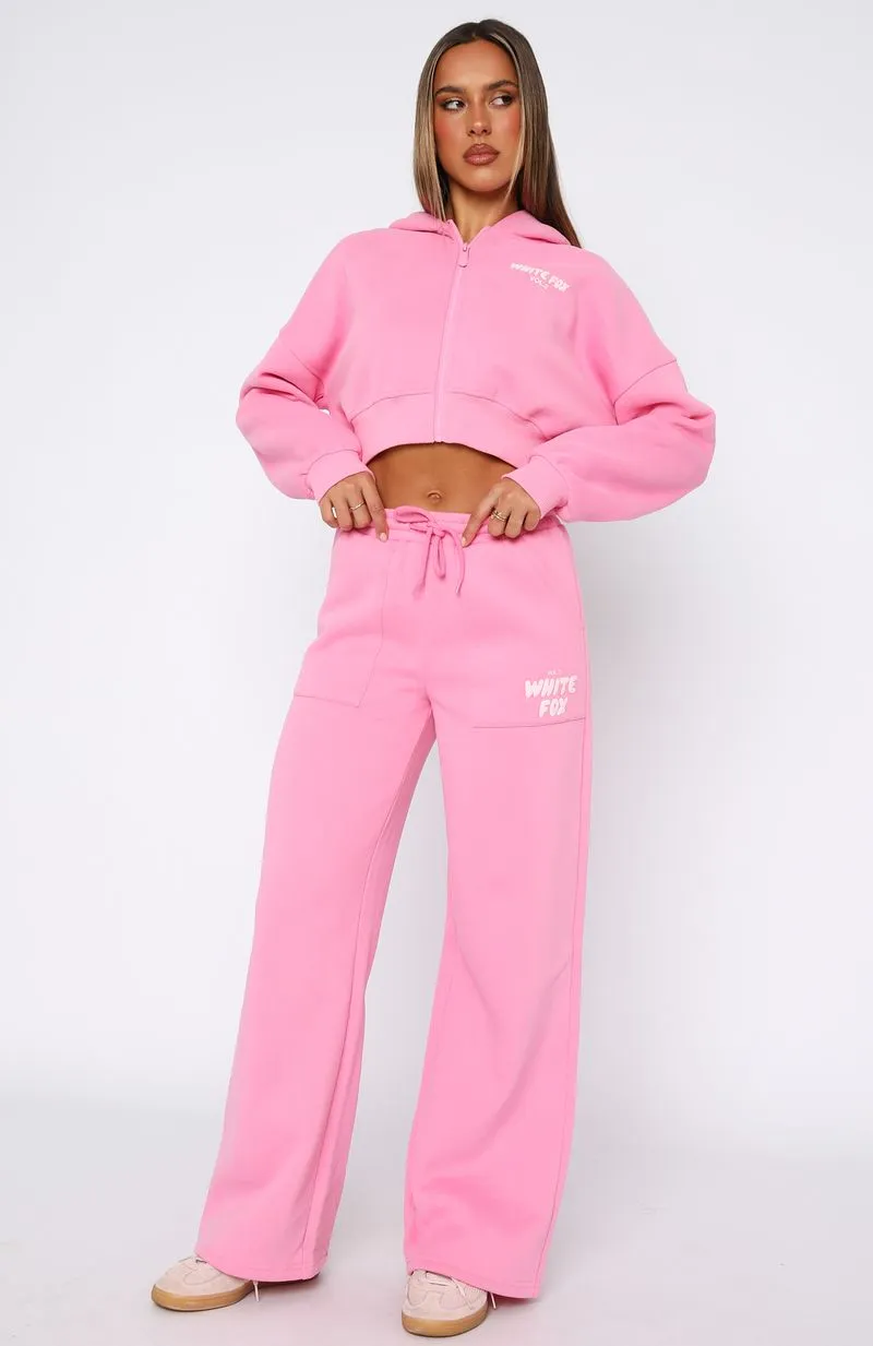 MachineWashable Offstage Wide Leg Sweatpants Bubblegum