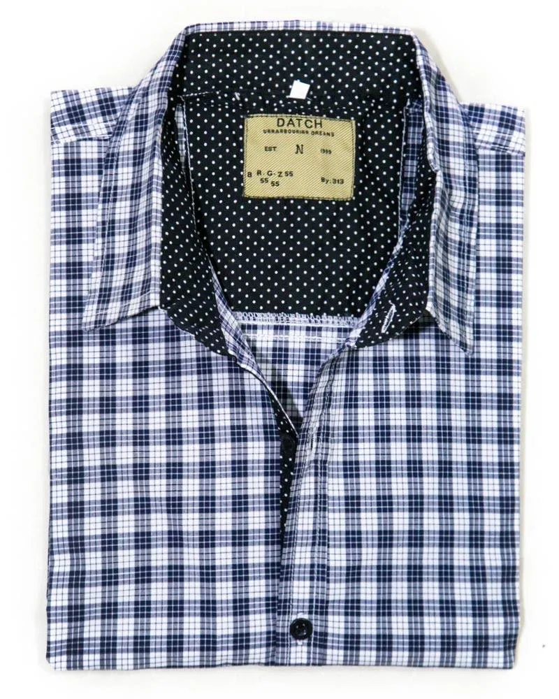 Stylish Checkered Cotton Shirts for Men MS1007 -  Men's Dress Shirts