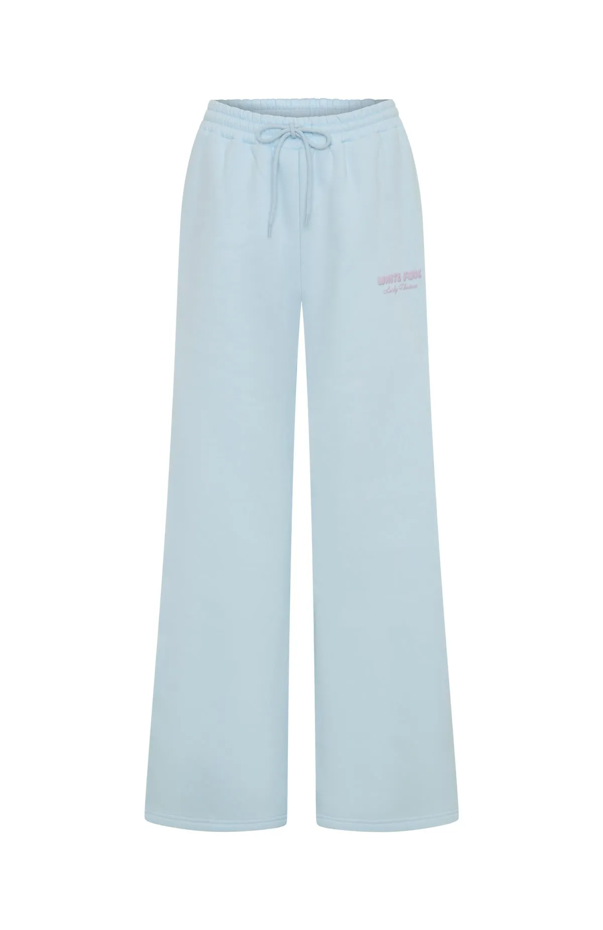 Lucky Thirteen Audrina Wide Leg Sweatpants Blue Breathable Texture