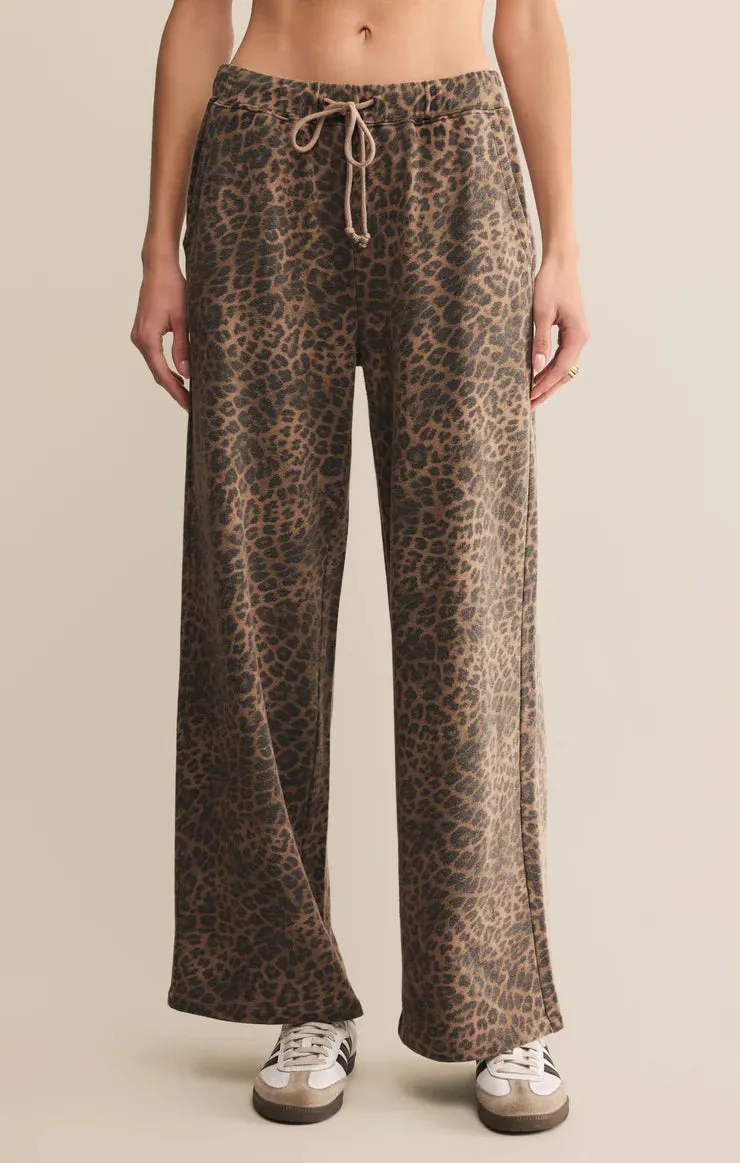 Hunter Leopard Knit Pant Stable Shape Laser cut