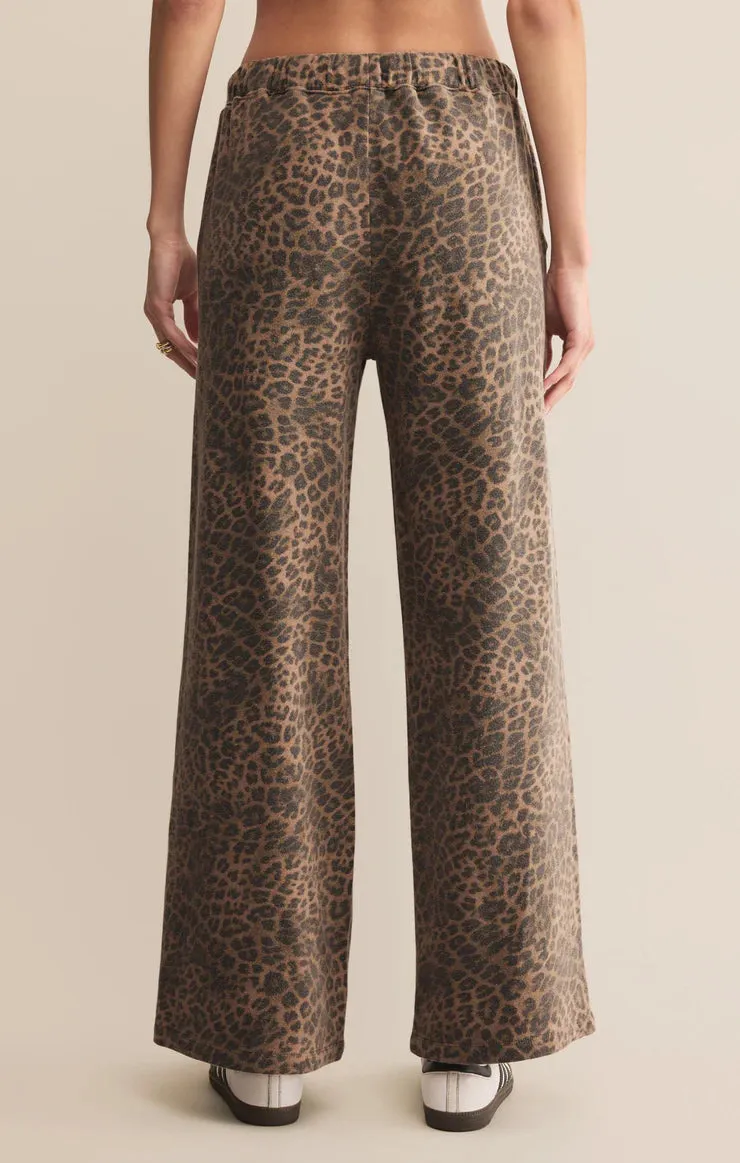 Athletic Comfort Classic Cut Hunter Leopard Knit Pant