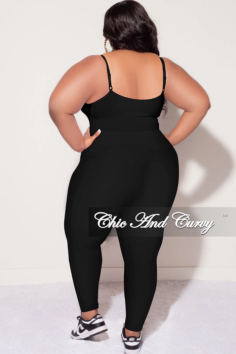 Final Sale Plus Size Spaghetti Strap Triple Criss Cross Front Bralette in Black Flexible Gusset