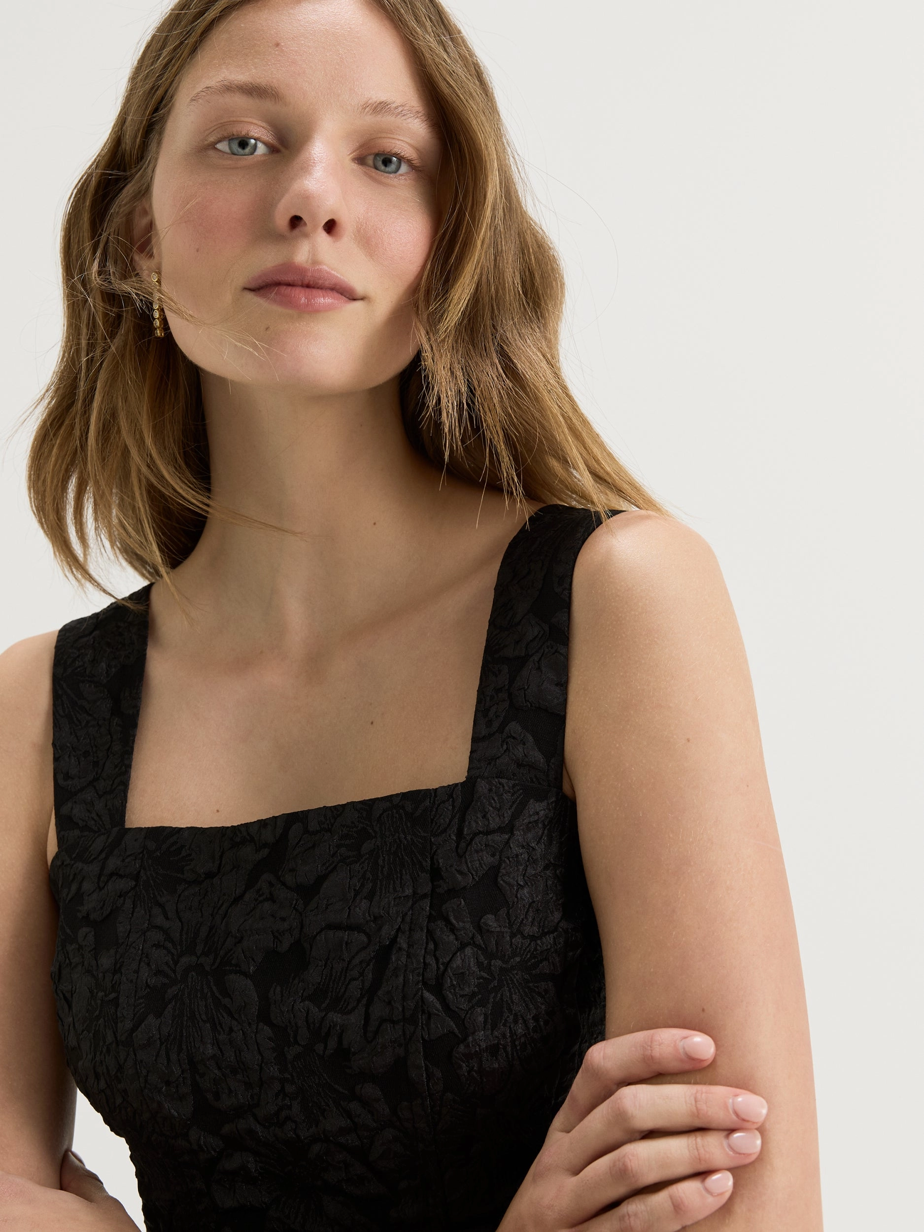 Contrast-Piping Azalea Mini Dress