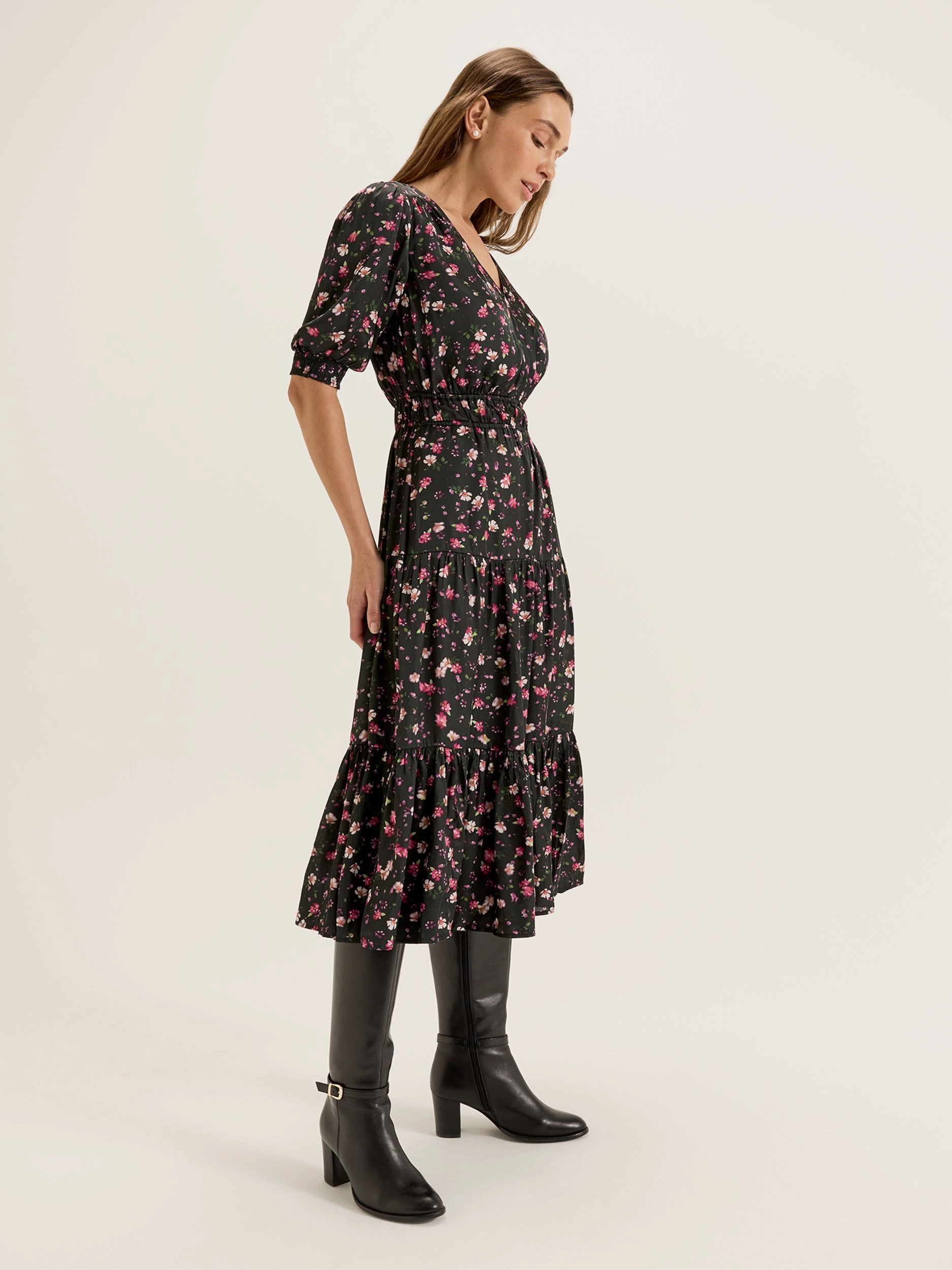 Blossom Midi Dress Casual Edge Airy Touch