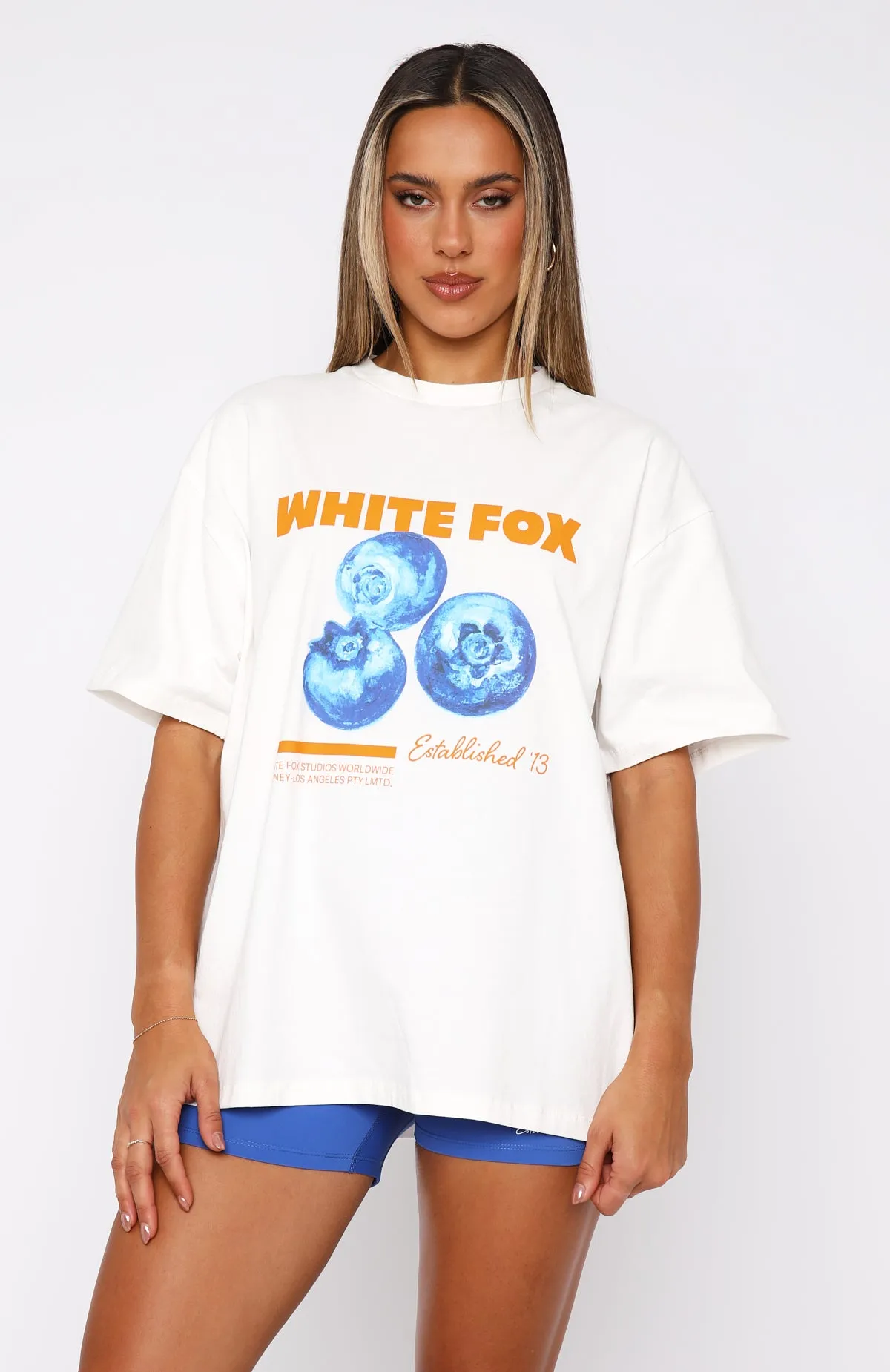 Summer Fun Oversized Tee White Formal top