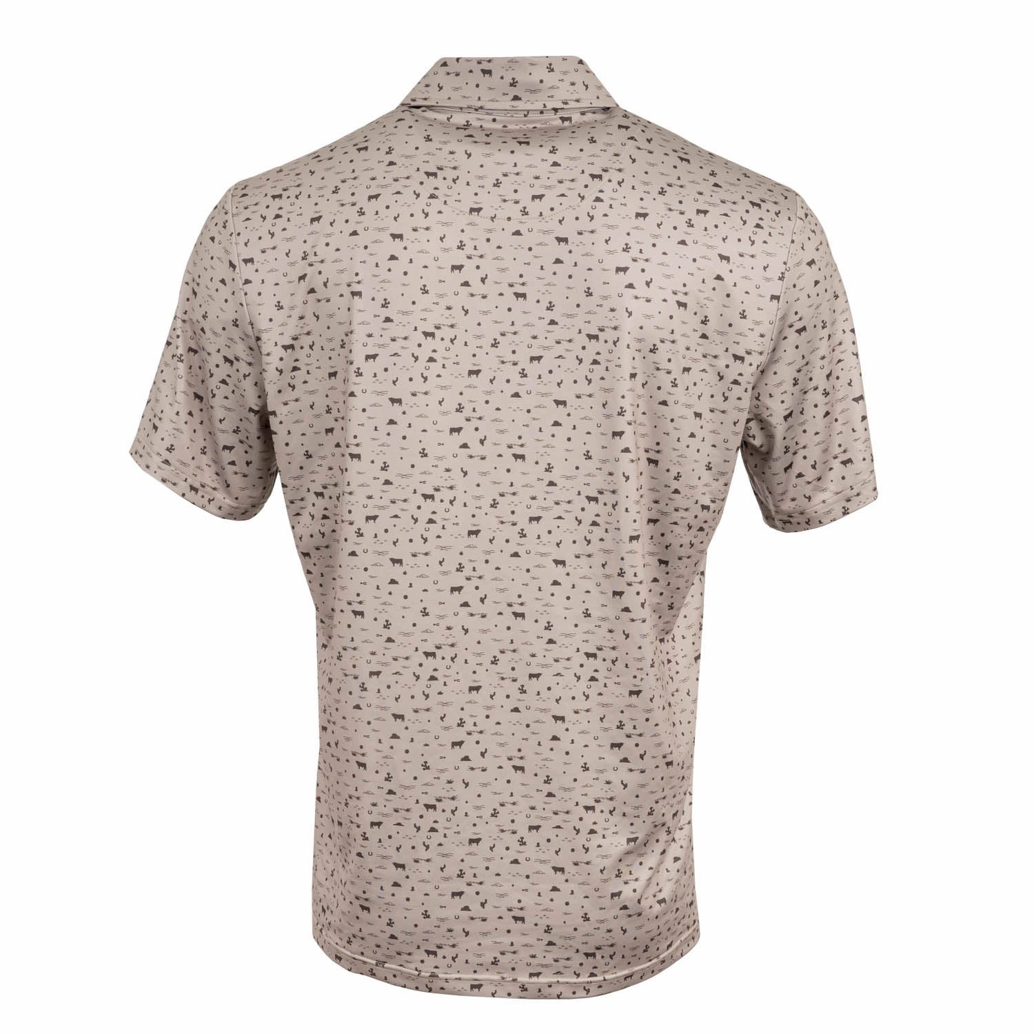 Fashion Layer Anniversary Celebration STS Ranchwear Mens Fairway Sand/Chocolate Poly/Spandex S/S Polo Shirt