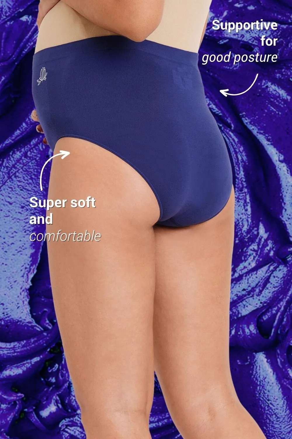 Super Soft Bamboo Fibre Antimicrobial Seamless Over The Bump Panty-IMP103-Blueprint-