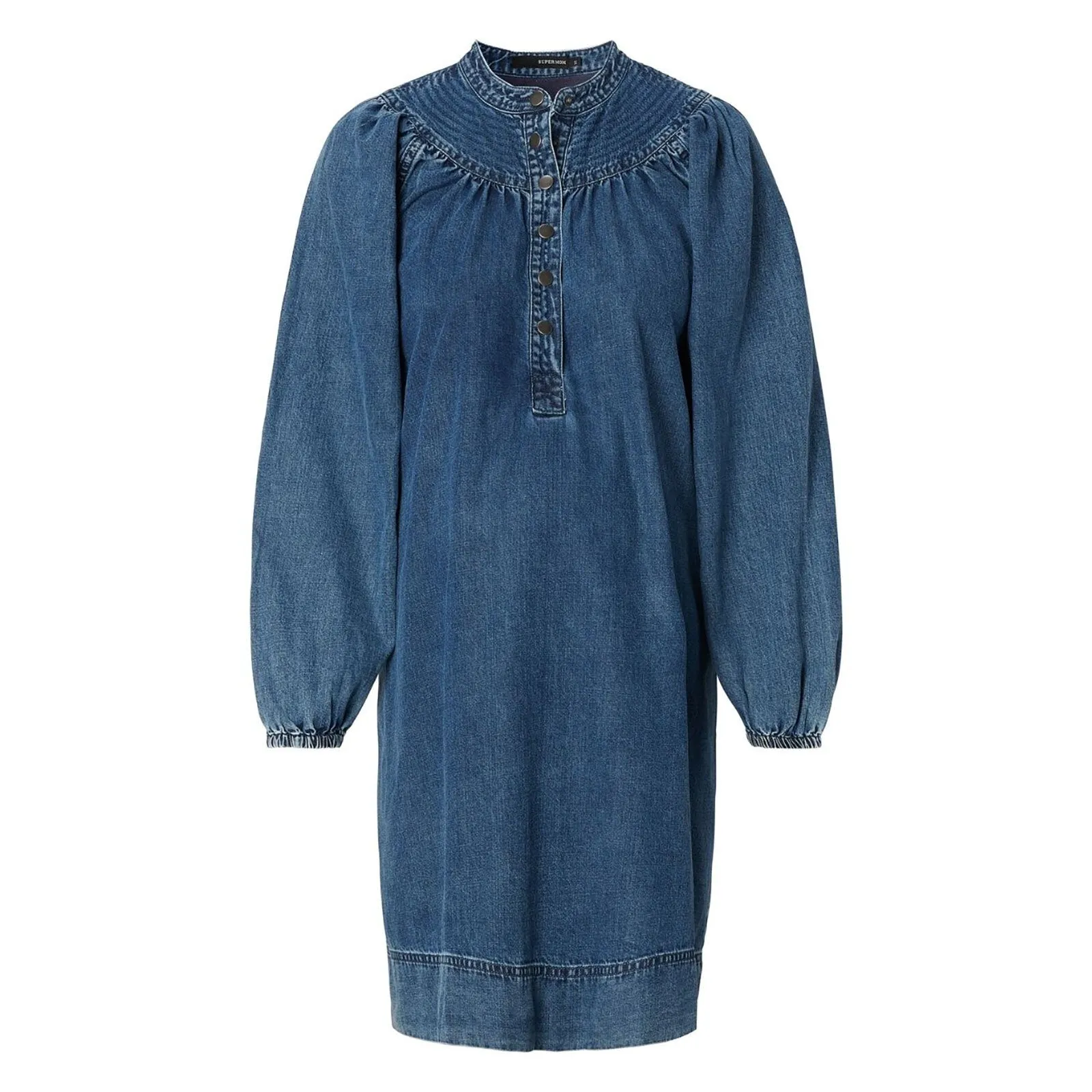 Supermom Nursing Dress Bowes - Blue Denim